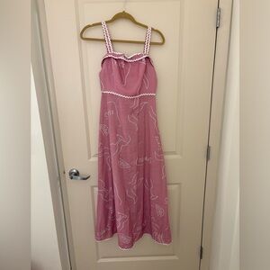 NWT Hello Molly Pink and White Dress